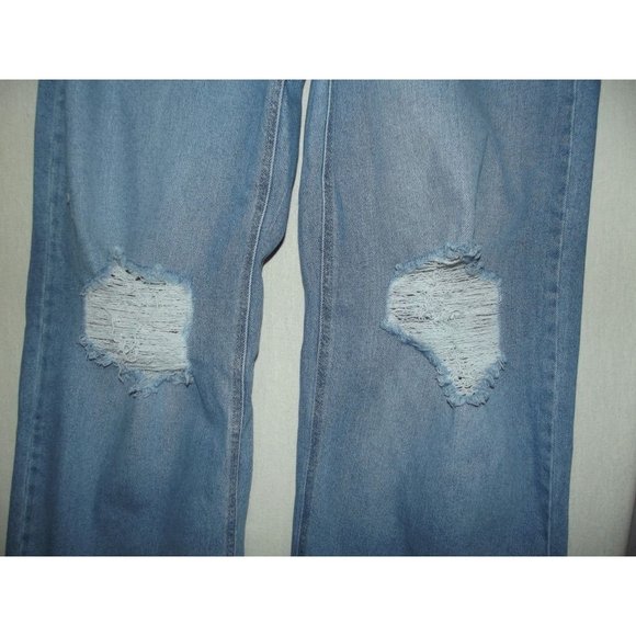 Rewash Jeans Super High Rise Wide Leg 11/30 x29" Womens Frayed Hem deconstructed - Picture 6 of 9
